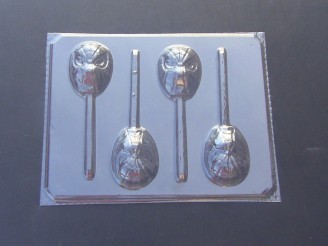 173sp Spider Dude Face Chocolate or Hard Candy Lollipop Mold